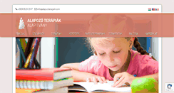 Desktop Screenshot of alapozoterapiak.com